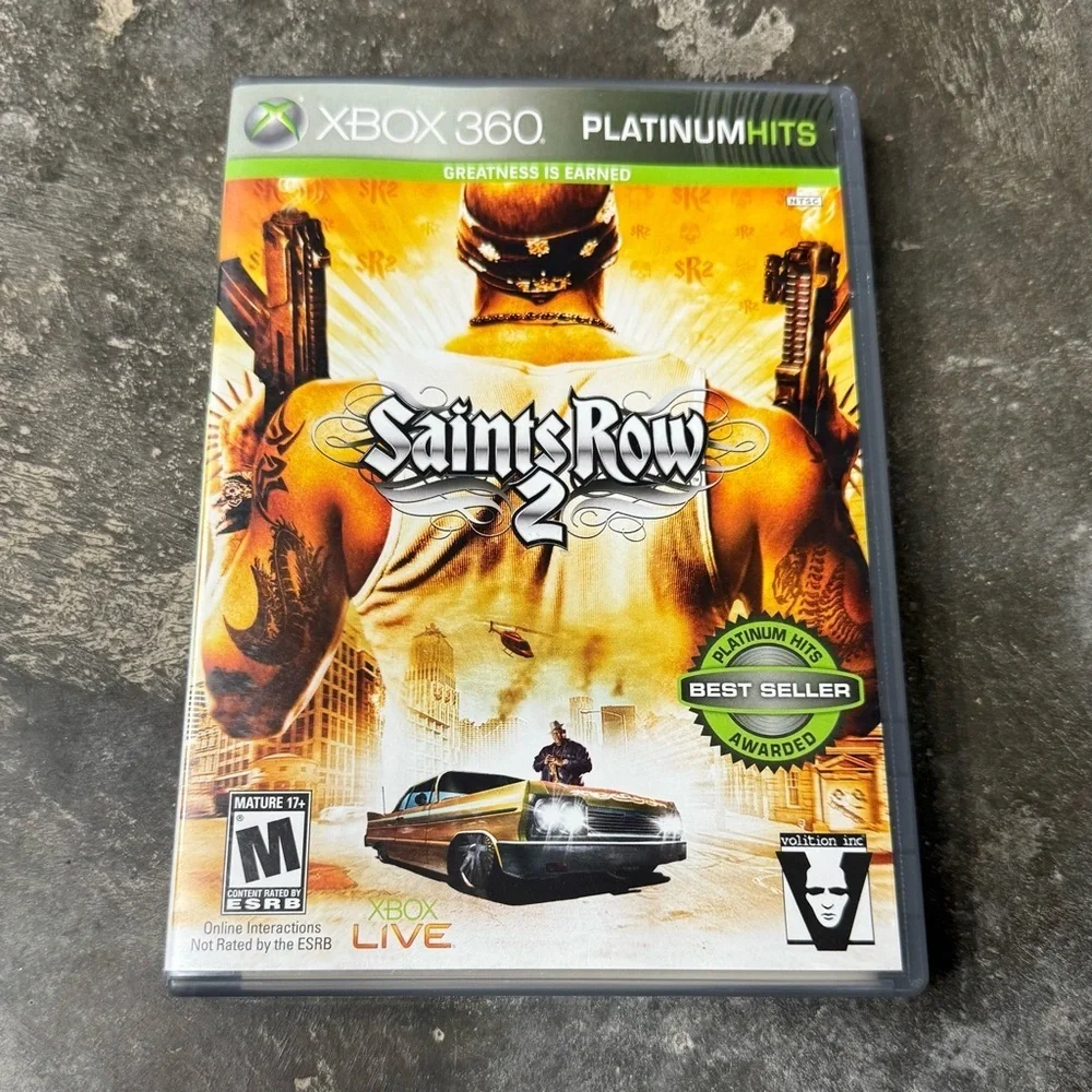 Saints Row 2 Xbox 360 Platinum Hits Complete CIB Tested
